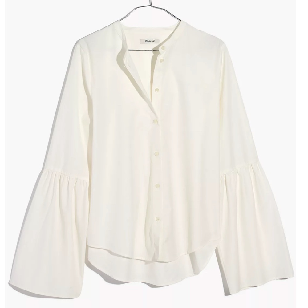 Final Price! Madewell Bell-Sleeve Button-Down Shirt - Picture 9 of 10
